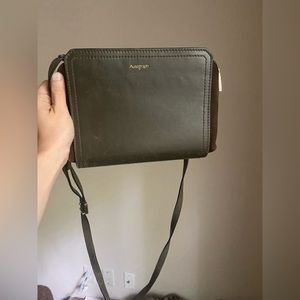 Autograph crossover leather bag